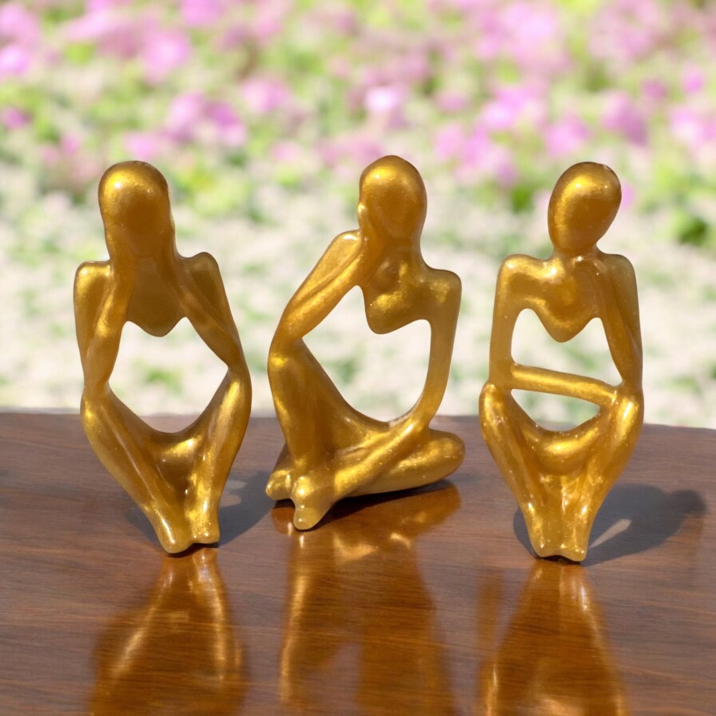 Three Piece Human Body Art Set - 04 Gold