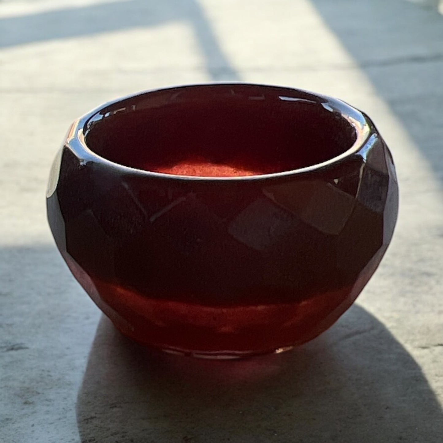 Round 1 inch Brown Bowl