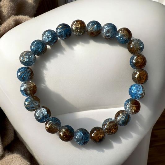 Adult Glass Bracelet Blue 05