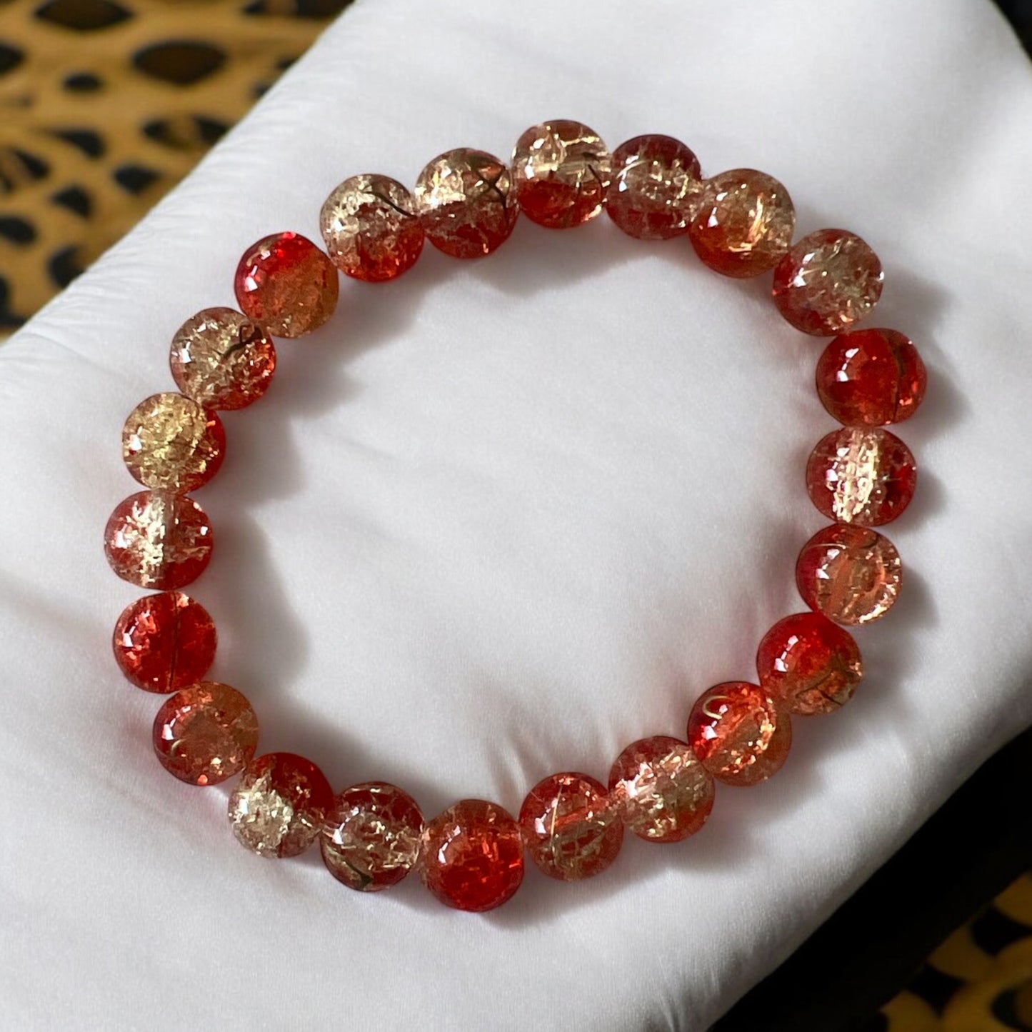 Adult Glass Bracelet Orange 01