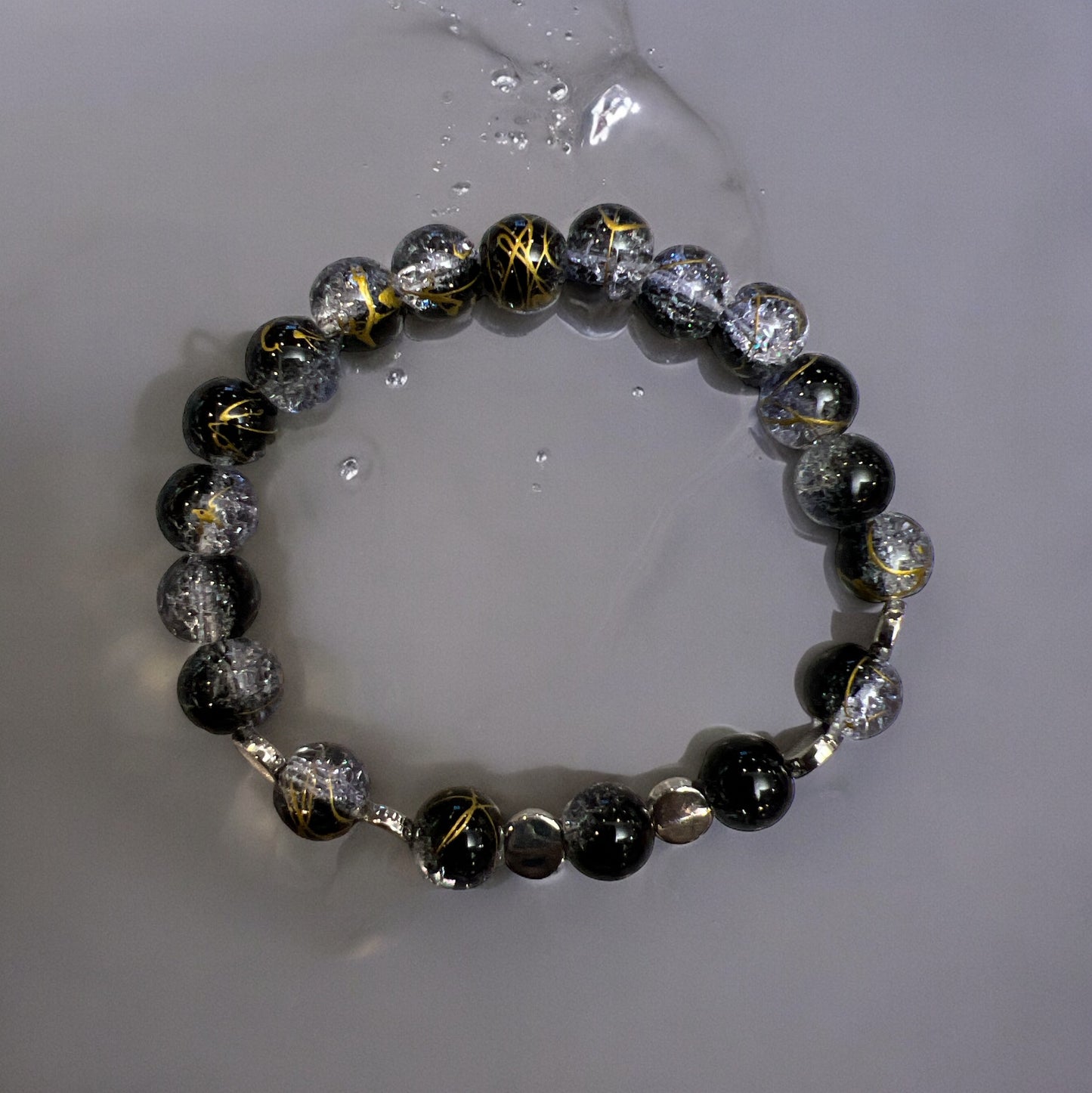 Adult Glass Bracelet Blue - 01